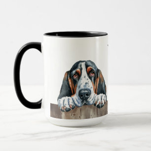Basset Hound Dog-Mok Mok
