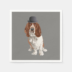 Basset Hound Dog Papier Servet