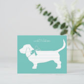Basset Hound Dog Puppy Bedankkaart (Staand voorkant)