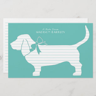 Basset Hound Dog Puppy Briefpapier