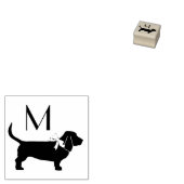 Basset Hound Dog Puppy Rubberstempel (Gestempeld)