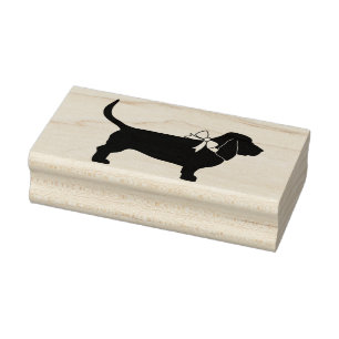 Basset Hound Dog Puppy Rubberstempel