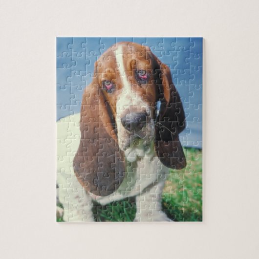 Basset Hound Dog Puzzle Legpuzzel (Verticaal)