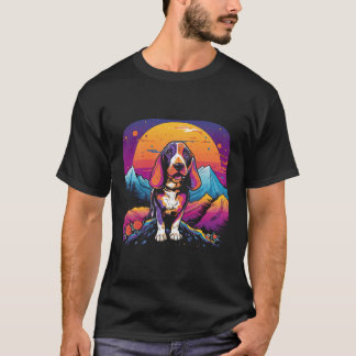 Basset Hound Dog  Stijl T-shirt