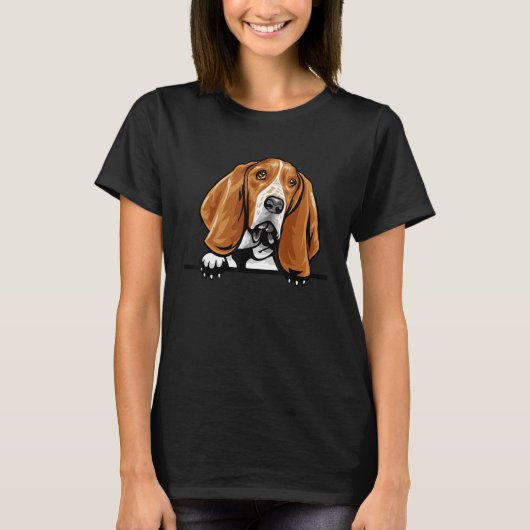 Basset Hound Dog T-shirt (Voorkant)