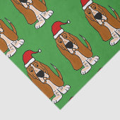 Basset Hound en papier de soie de soie de Noël de (Détail)