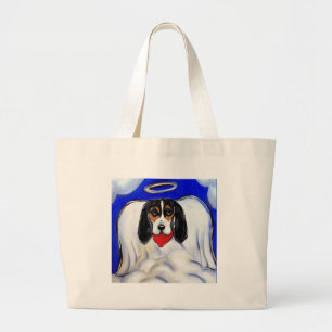 Basset Hound Engel Grote Tote Bag