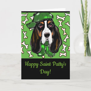 Basset Hound Feestdagen Kaart