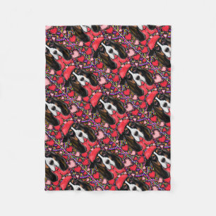 Basset Hound Fleece Deken