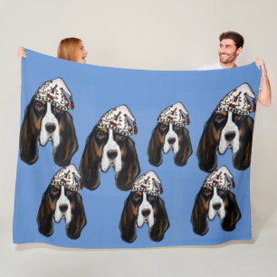 Basset Hound Fleece Deken