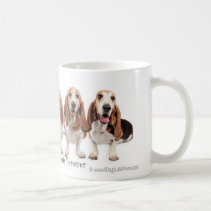 Basset Hound Friends Forever Koffiemok