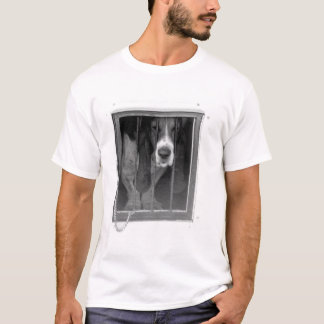 basset hound-gevangenis t-shirt