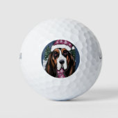 BASSET HOUND GOLFBALLEN (Voorkant)