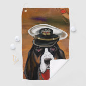 BASSET HOUND GOLFHANDDOEK (Insitu)