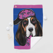 Basset Hound Golfhanddoek (Insitu)