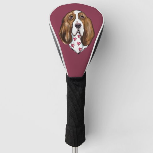 BASSET HOUND GOLFHEADCOVER (Voorkant)