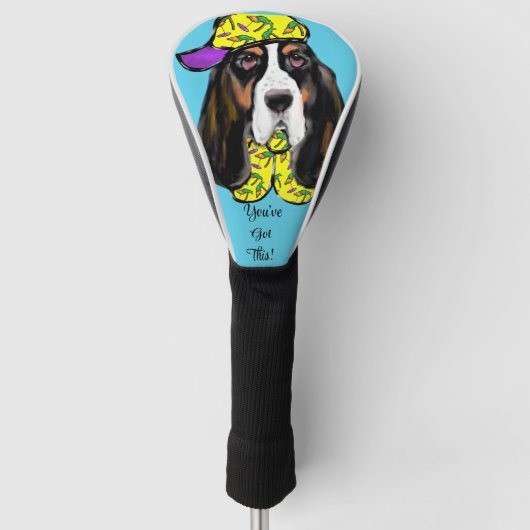 Basset Hound Golfheadcover (Voorkant)