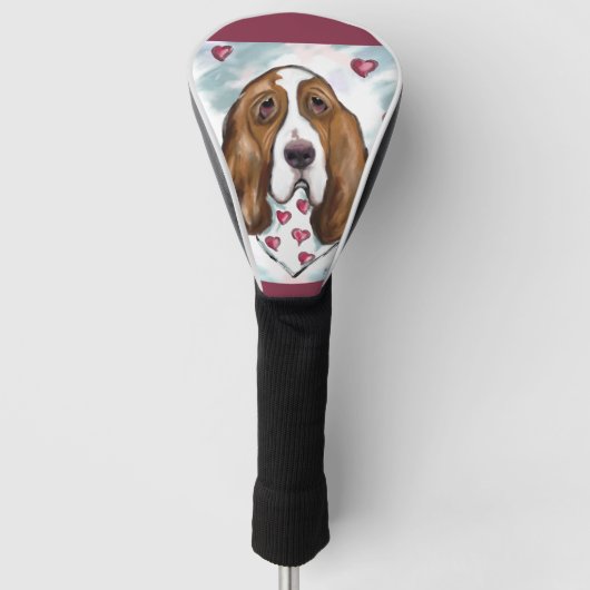 BASSET HOUND GOLFHEADCOVER (Voorkant)