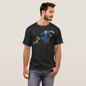 Basset Hound Grim Reaper Halloween Dog Shirt (Voorkant volledig)