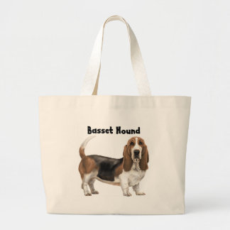Basset Hound Grote Tote Bag