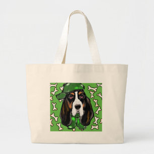 Basset Hound Grote Tote Bag