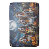 Basset Hound Halloween Spooky Badmat (Voorkant Verticaal)
