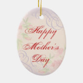 Basset Hound Heart Mam Ceramic Ornament (Achterkant)