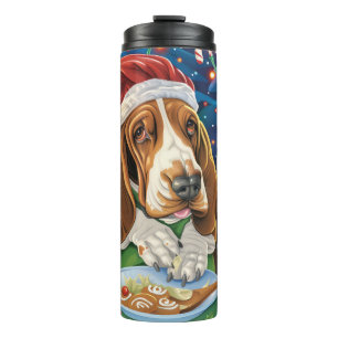 Basset Hound Holiday Baking: Feestelijke Kerst Thermosbeker