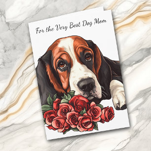 Basset Hound Hond, Jij Laat Mijn Staart Kwispelen Feestdagen Kaart