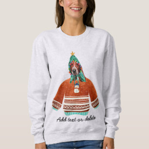 Basset Hound Hond Lelijke Kerst Hond Moeder Sweats Trui