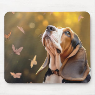 Basset Hound Hond Pet Animal Tranquil Muismat