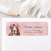 Basset Hound Hond Retouradres Labels (Insitu)