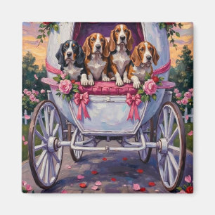 Basset Hound Hond Valentijnsdag Magneet