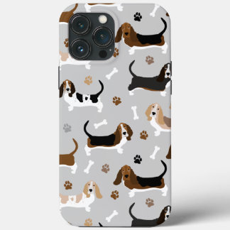 Basset Hound hondenbotten en poten iPhone 13 Pro Max Hoesje