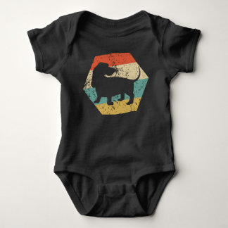 Basset Hound-hondenras Retro vervaagde zeshoek Romper