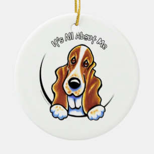 Basset Hound IAAM Keramisch Ornament