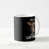 Basset Hound Ik hoor je niet luisteren Koffiemok (Voorkant rechts)