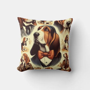 Basset Hound Illustratie Kussen