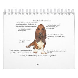 Basset hound-kalender kalender