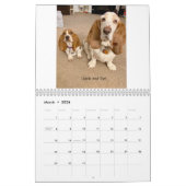Basset hound-kalender kalender (Mar 2026)