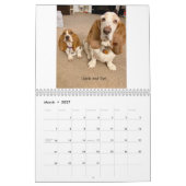 Basset hound-kalender kalender (Mar 2027)