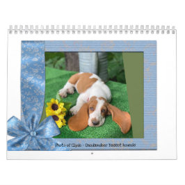 Basset hound-kalender kalender