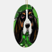 Basset Hound Keramisch Ornament (Rechts)