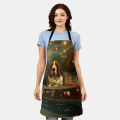 Basset Hound Kerst Feestelijke reis Schort (Gedragen)