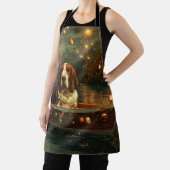 Basset Hound Kerst Feestelijke reis Schort (Insitu)