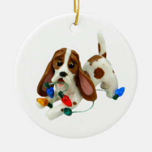 Basset Hound Kerst Ornament