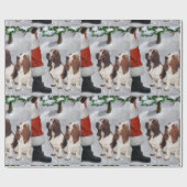 Basset Hound Kerstmis Cadeaupapier (Vlak)