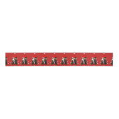 Basset Hound Kerstmis Grosgrain Lint (Voorkant)