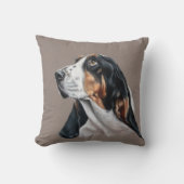 Basset Hound Kussen (Voorkant)