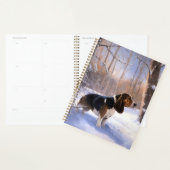 Basset Hound Laat Het Sneeuw Kerstmis Planner (Display)